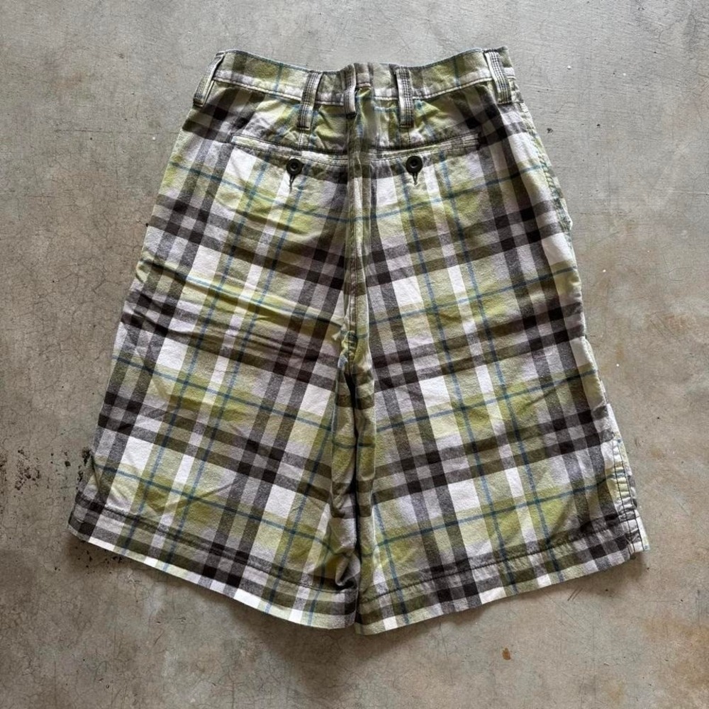 Baggy Sonoma Long Plaid Cargo Shorts Jorts Vintage Y2K Surf Striped Summer -40